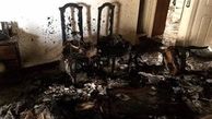 نجات نوزاد یک ساله و ۳ زن گرفتار شده میان دود+ عکس