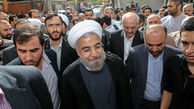 حسن روحانی در راهپیمایی روز قدس حضور یافت