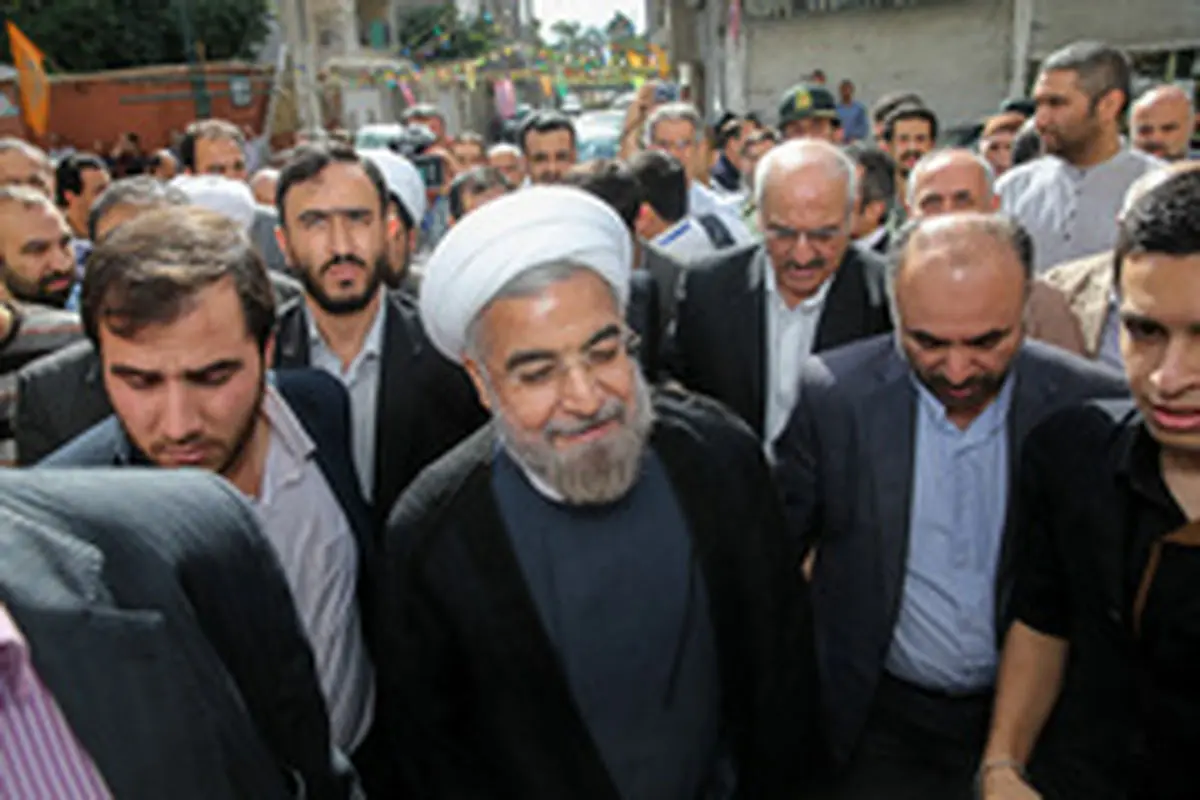 حسن روحانی در راهپیمایی روز قدس حضور یافت