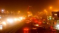  وزش باد در تهران به 50 کیلومتر در ساعت/کاهش دید رانندگان با وزش باد شدید و گرد و غبار در تهران