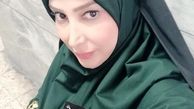 خانم بازیگر مددکار پلیس شد+عکس