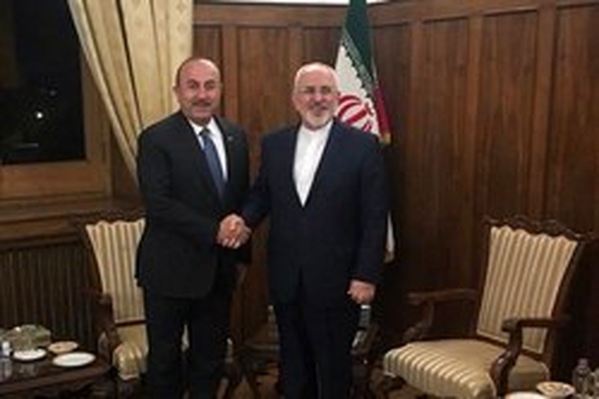 رایزنی ظریف و چاووش اوغلو در تهران