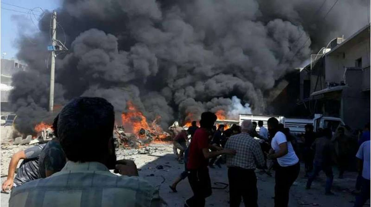 انفجار بزرگ در استان حلب سوریه