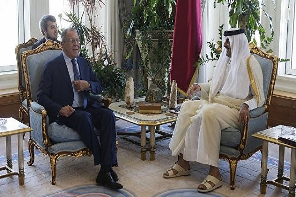 لاوروف با امیر قطر دیدار کرد