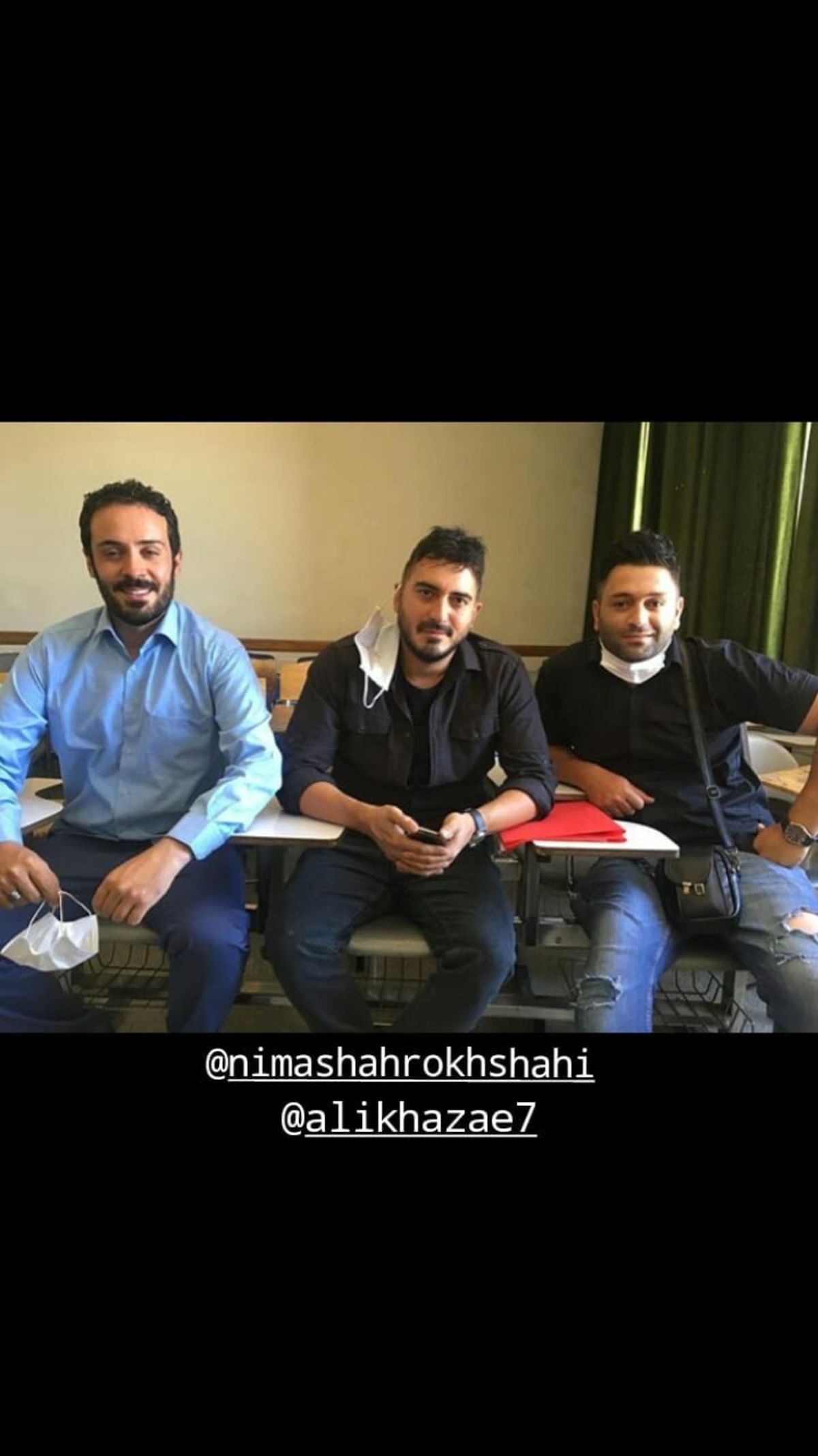 آقایون بازیگر روی صندلی های امتحان + عکس