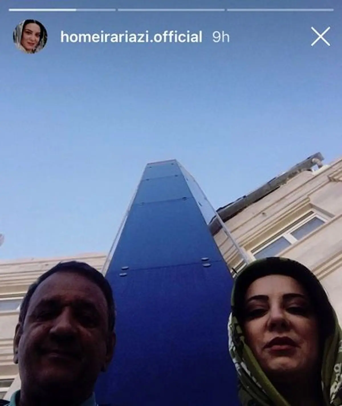 زوج هنرمند معروف در زیر برج های تهران + عکس