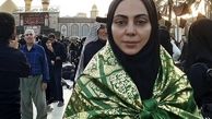 خانم بازیگر در کربلا + عکس