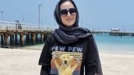 استایل هانیه غلامی در کیش + عکس