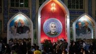 حضور خادمان حرم رضوی در جوار مزار حاج قاسم+ عکس