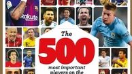 5 ملی‌پوش ایرانی در بین 500 بازیکن مهم جهان