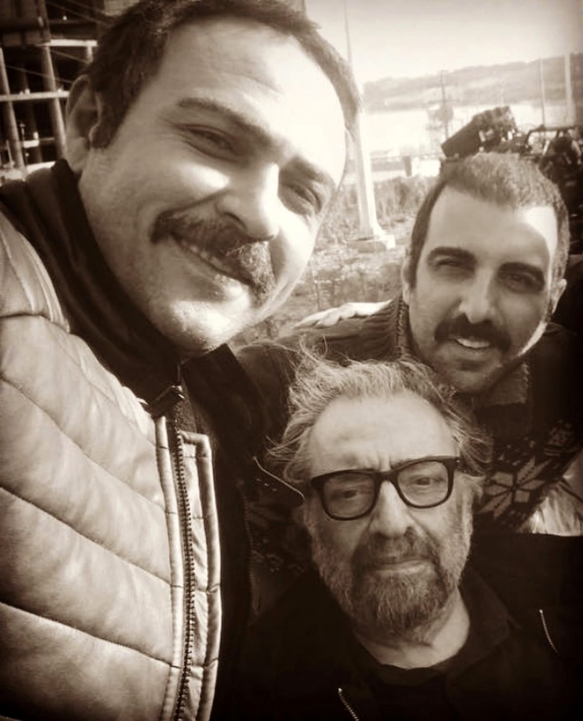 سلفی علیرضا کمالی با کارگردان مشهور و پسرش + عکس