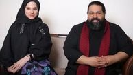 خانم مجری جوان در کنار رضا صادقی عزیز + عکس