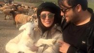 گردش مهدی سلوکی  و همسرش با ببعی ها!+عکس