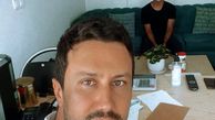 شاهرخ استخری و دوستش در محل کارش + عکس