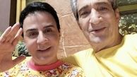 عمو پورنگ و دوست بازیگرش + عکس