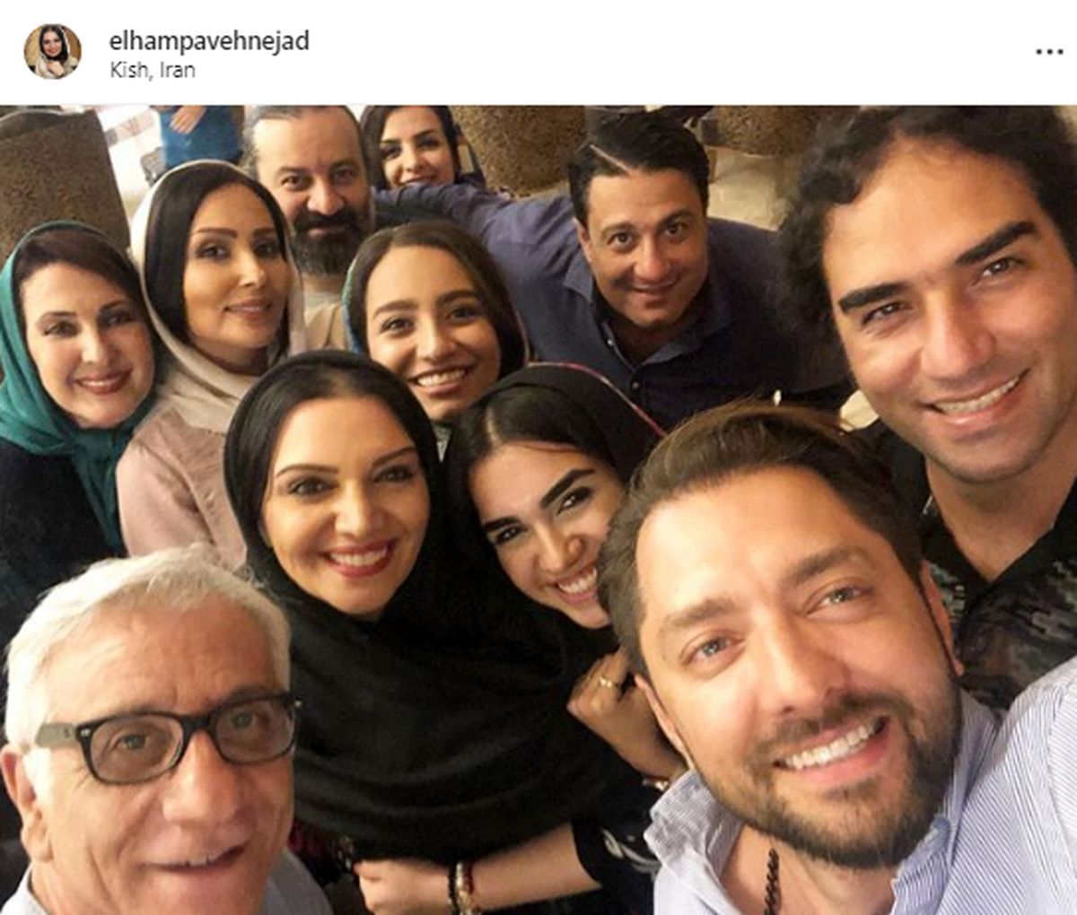 عکس دسته جمعی بازیگران معروف در کیش