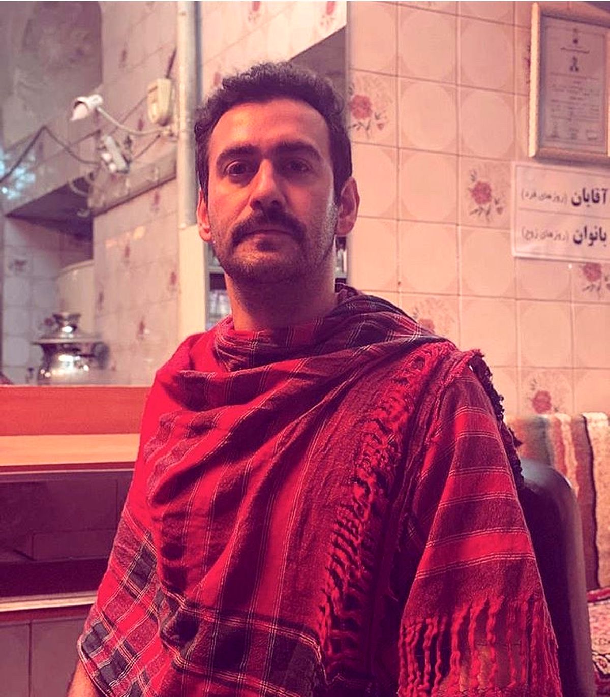 لنگ‌پوشیدن‌ نیما شعبان‌نژاد + عکس