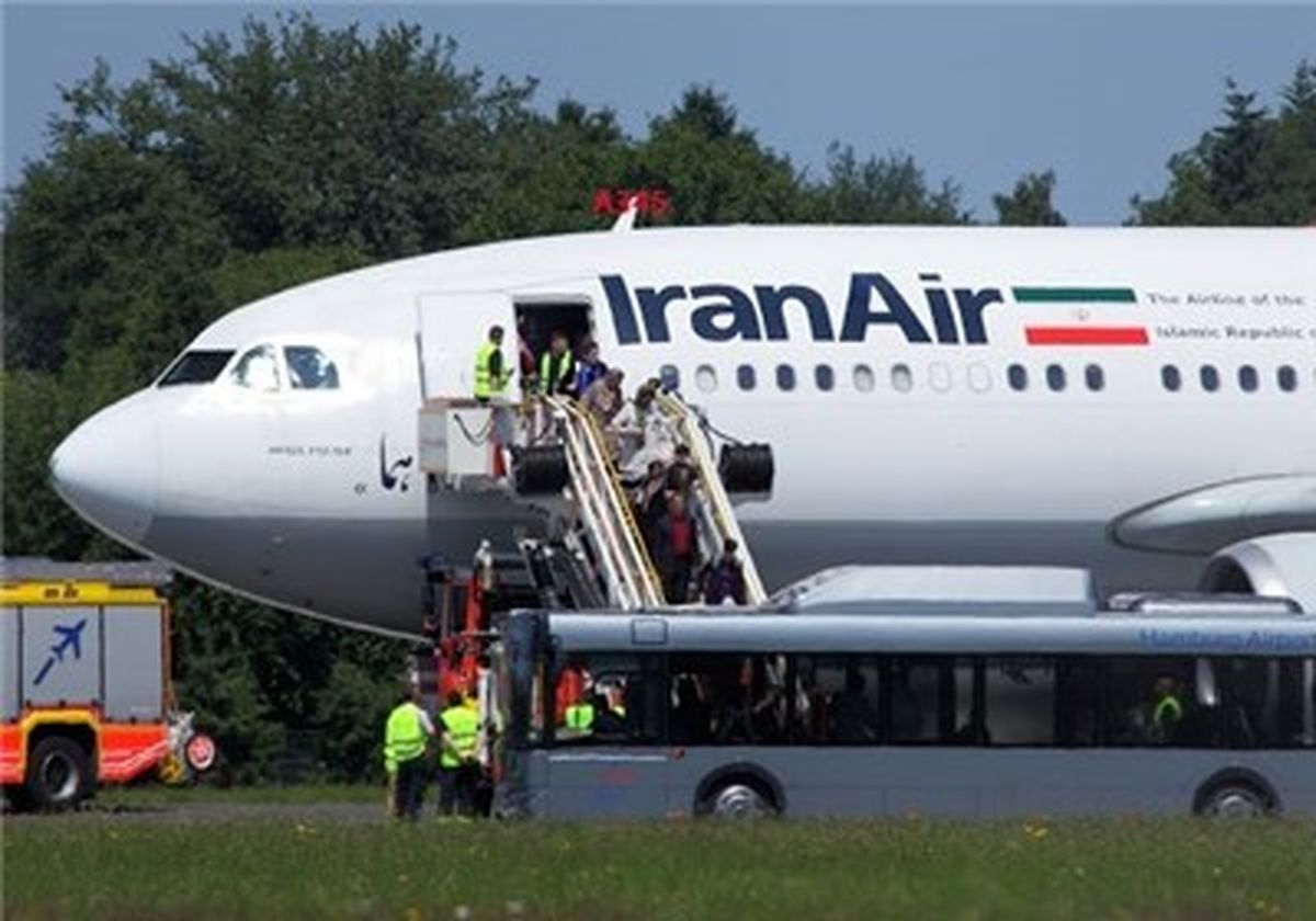 خروج هواپیمای «هما» از باند فرودگاه هامبورگ + تصاویر