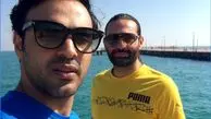 سامان صفاری و دوستش در کیش + عکس