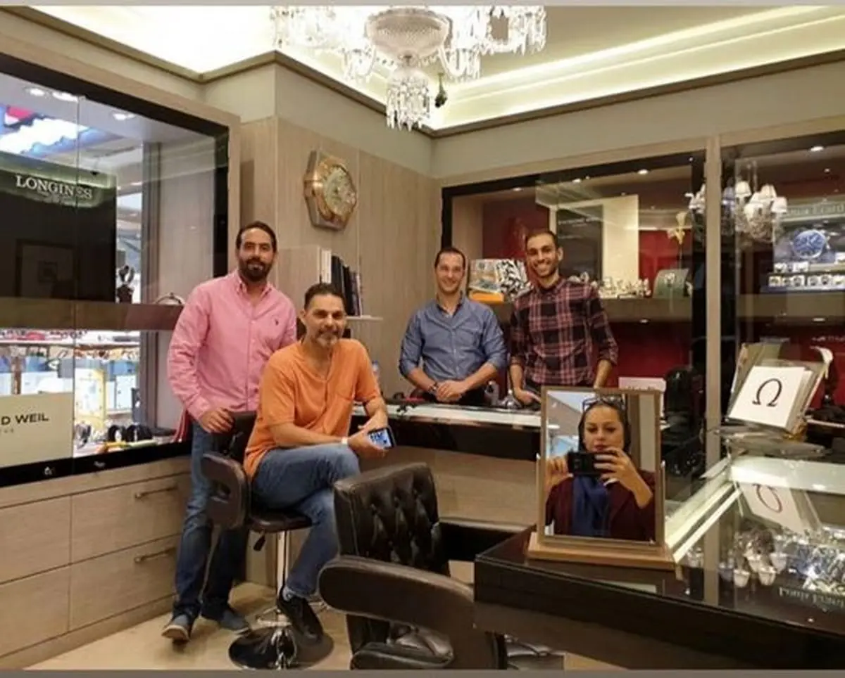 پیمان معادی در نمایندگی ساعت امگا + عکس