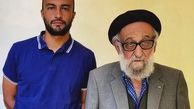 امیر جدیدی در کنار استاد موسیقی + عکس