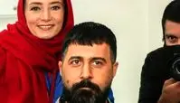 سحر ولدبیگی و هومن حاجی عبداللهی در پشت صحنه سریال خوشنام + عکس