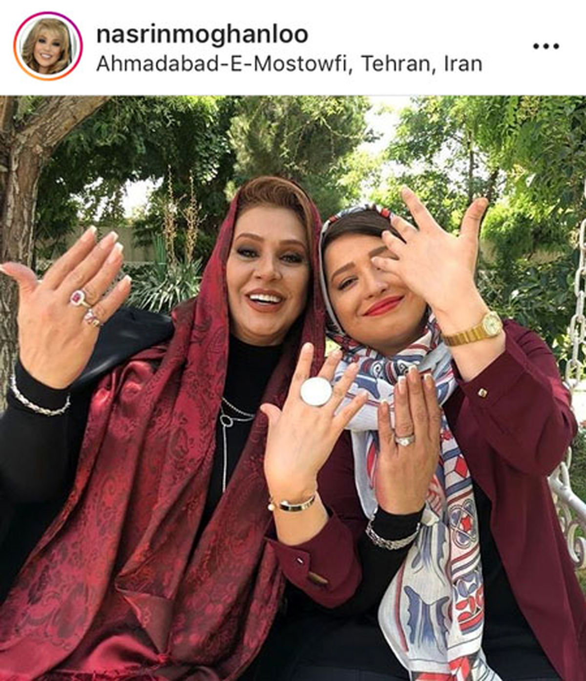 انگشتر جدید نسرین مقانلو+عکس