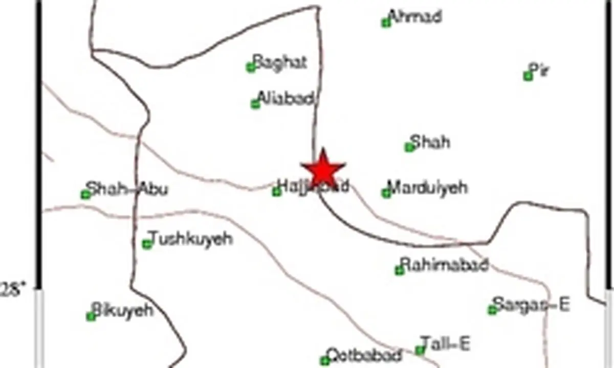 حاجی آباد هرمزگان 5 بار لرزید 