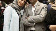 امین زندگانی و همسرش در یک‌مراسم + عکس