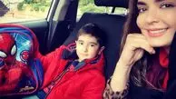 سپیده خداوردی و پسرش در ماشین شخصی اش+عکس