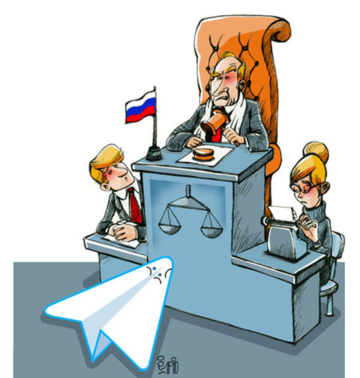 کاریکاتور تلگرام دادگاهی شد!