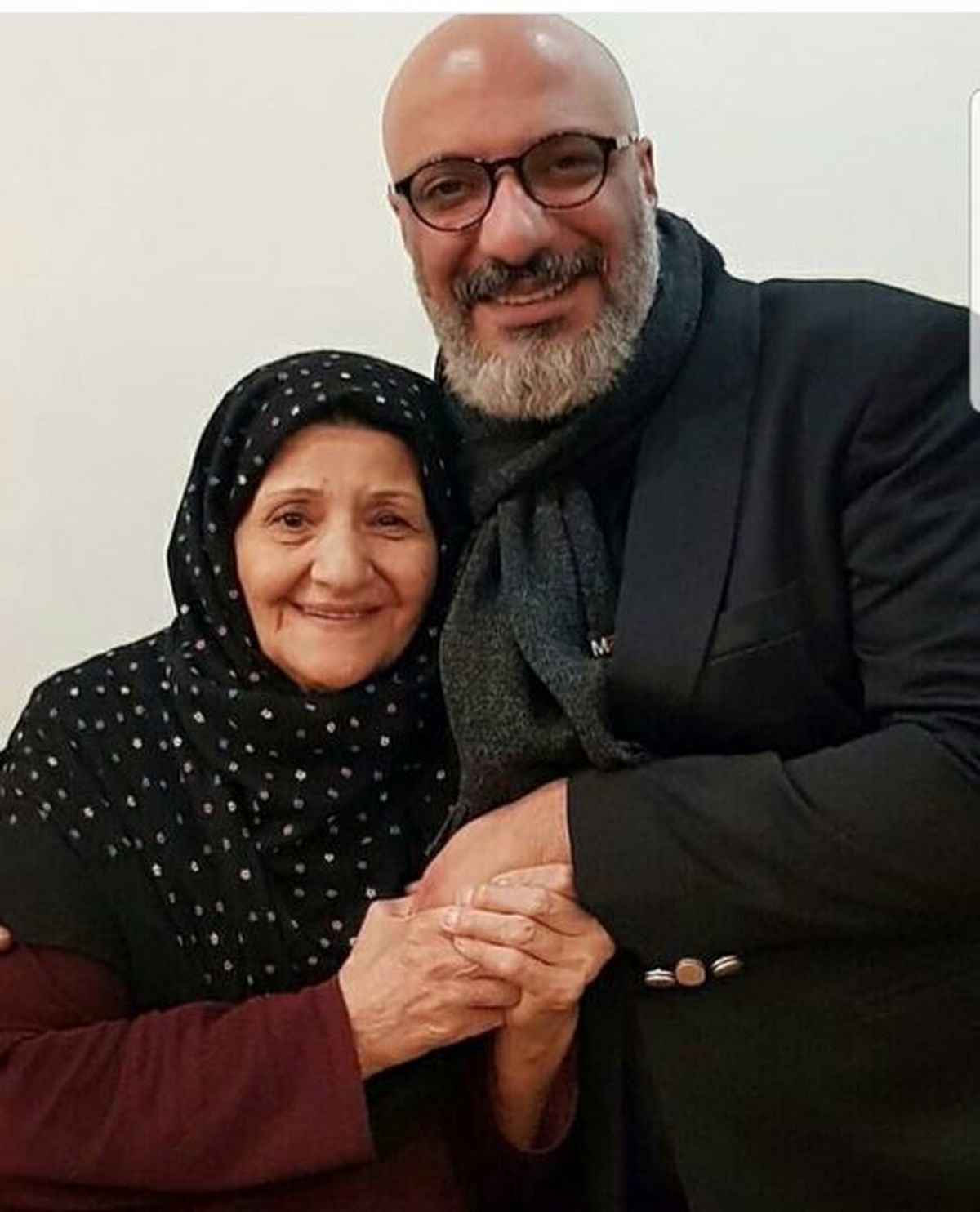 امیر جعفری و مادرش + عکس