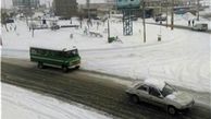 لغزندگی جاده‌ و اختلال در تردد به دلیل بارش برف