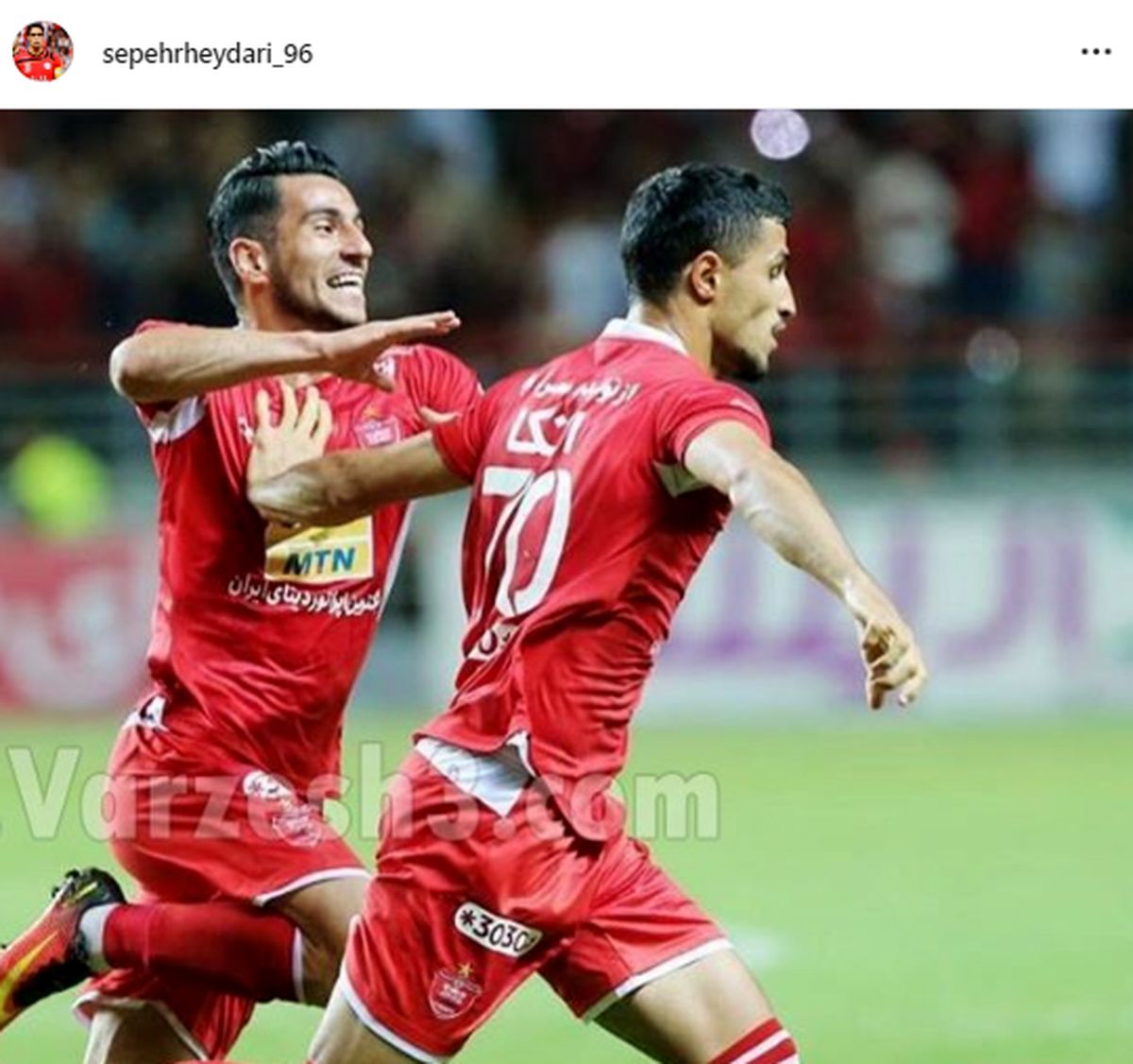 رجز خوانی سپهر حیدری بعد برد پرسپولیس