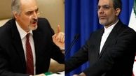 دیدار جابری انصاری و بشار جعفری در کنفرانس آستانه ۳