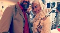 دانیال حکیمی و دخترش در پشت صحنه+عکس