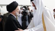 استقبال امیر قطر از رئیسی در فرودگاه؛ تیتر رسانه‌های عربی