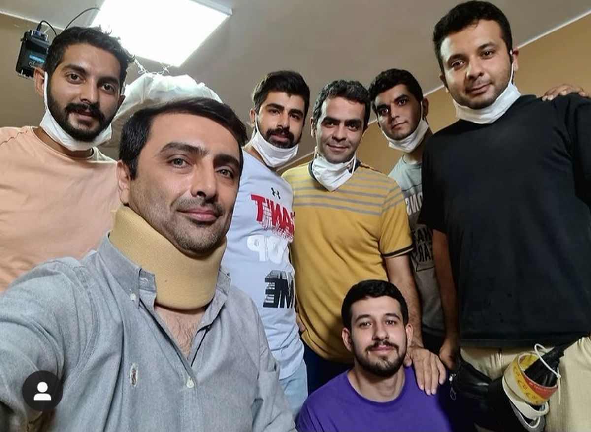 سلفی امین زندگانی با خانه امنی ها + عکس
