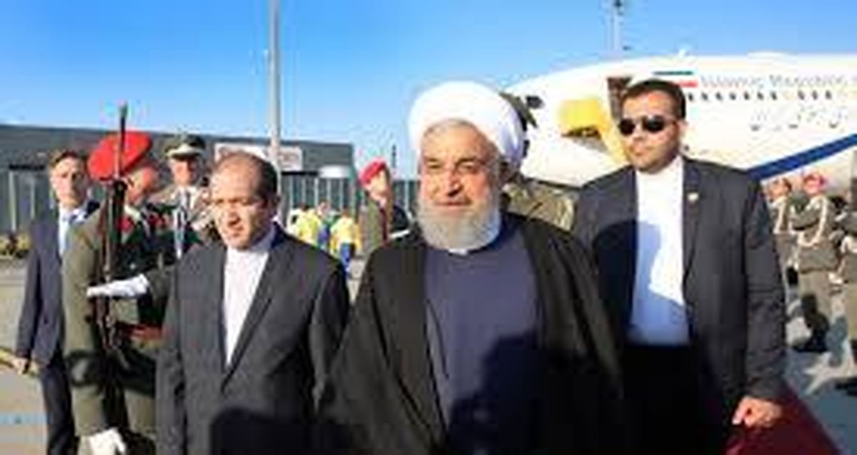 استقبال از روحانی در اتریش /فیلم