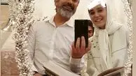 مهدی پاکدل پای سفره عقد + عکس