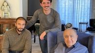 ظاهر متفاوت علی شادمان در کنار پیشکسوت سینمای ایران + عکس