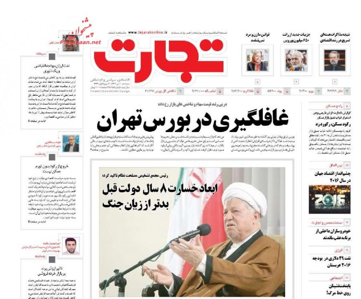 غافلگیری در بورس تهران