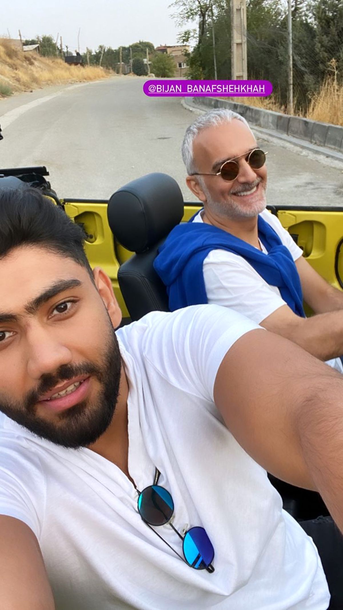 بیژن بنفشه خواه و ‌دوست جوانش + عکس