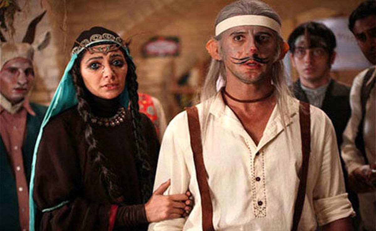 امین حیایی و همسرش در یک برنامه کودکانه + عکس