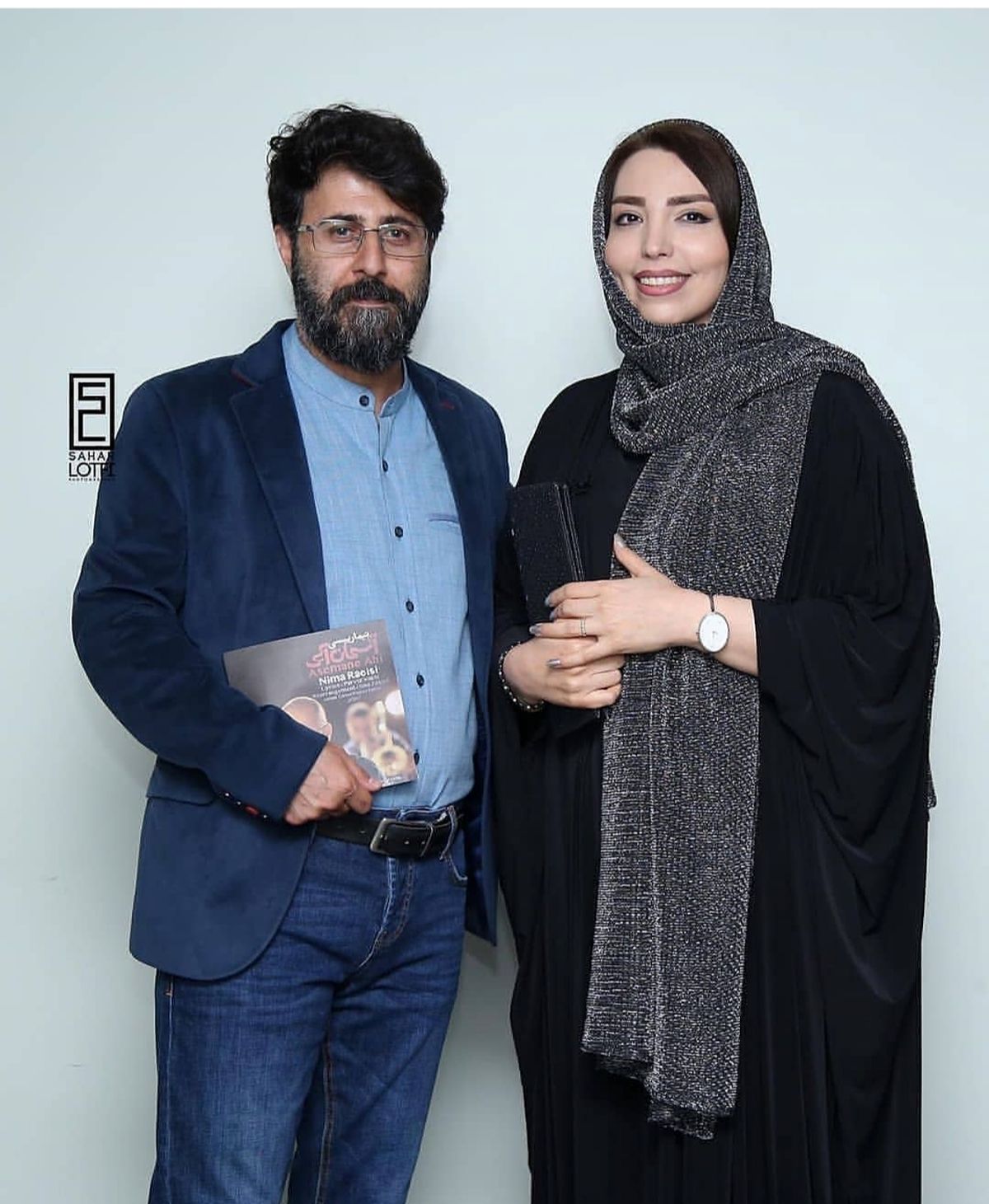 عکس بازیگر پایتخت و همسرش