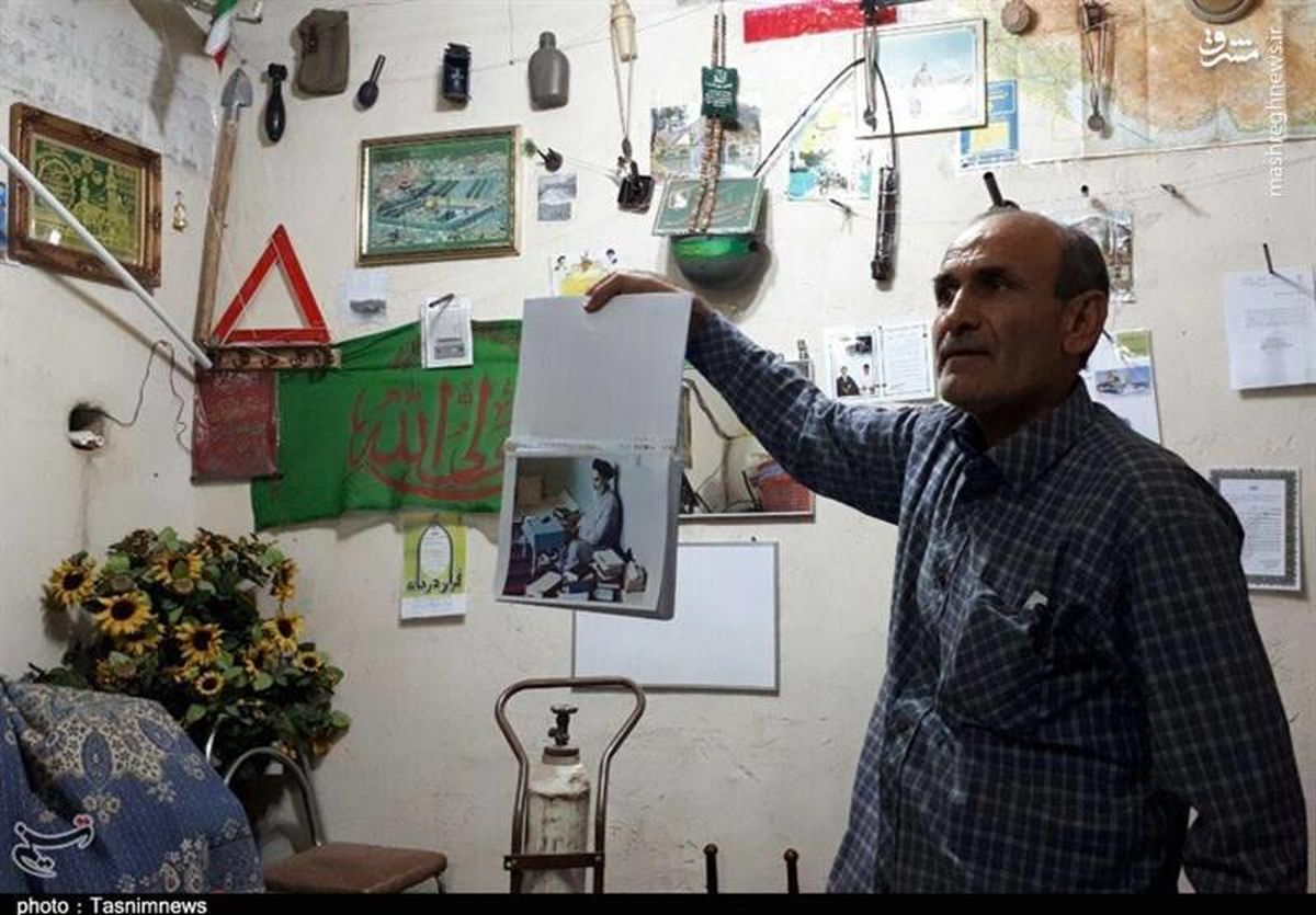 جانبازی که زیرزمین خانه‌اش موزه است