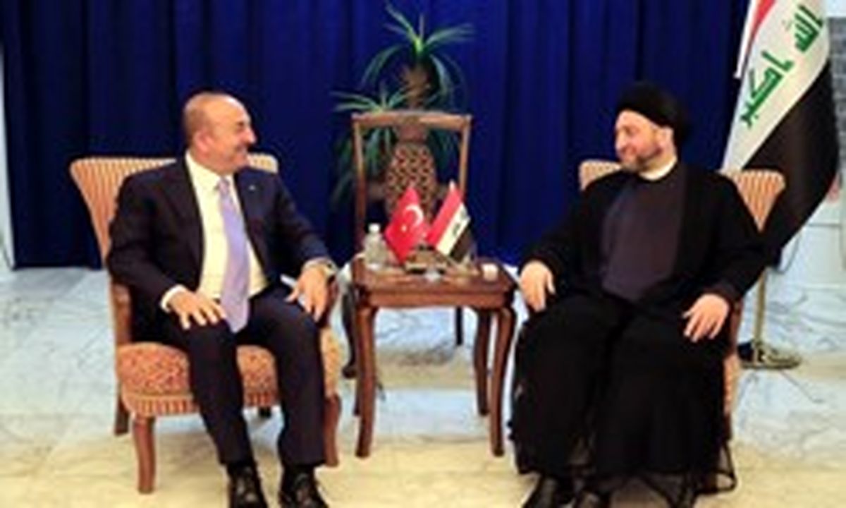 دیدار وزیر امور خارجه ترکیه با «سید عمار حکیم»