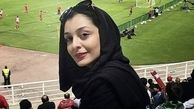 ساره بیات در استادیوم‌ فوتبال + عکس
