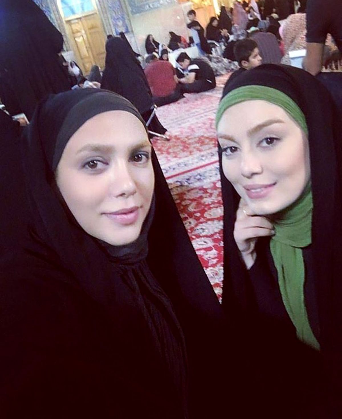 عکس چادری سحر قریشی با دوستش