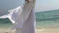 استایل فرشته مانندی سحر ولد بیگی لب دریا + عکس